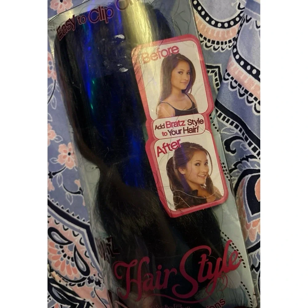 NEW Bratz Hair Style Hair Extensions - Dark Brown/Easy‎ to Clip On